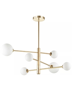 Люстра на штанге ESTELLE, золотой (4418/6C) Lumion