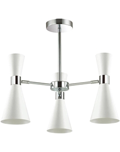 Люстра потолочная QUINN, хром/матовый белый (3661/3C) Lumion