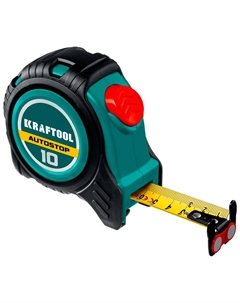 Рулетка AutoStop 10м / 25 мм профессиональная с автостопом 3412-10-25 Kraftool