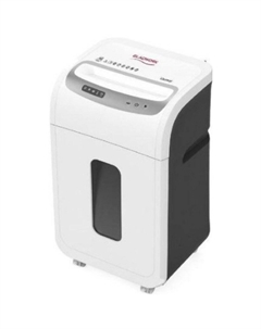 Уничтожитель бумаги (шредер) Laureat P-25HCD серый (секр.P-4) фрагменты 25лист. 27лтр. скрепки скобы пл.карты CD Gladwork