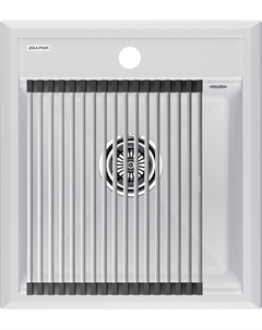 Мойка кухонная Stepia + Step PM114651-WH+R375-BS белая Paulmark
