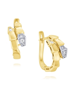 Серьги из золота Адамас