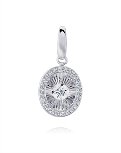 Подвеска из белого золота с бриллиантами Адамас