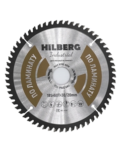 Диск пильный Industrial Ламинат HL185, 185*30/20*60Т Hilberg