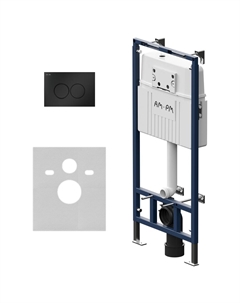 Инсталляция для подвесного унитаза MasterFit I012710.0138 с клавишей  ProC L черный матовый Am.pm.