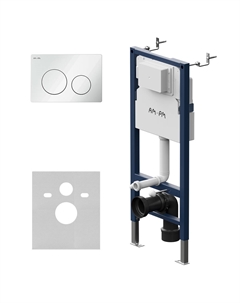 Инсталляция для подвесного унитаза PrimeFit I012709.0101 с клавишей L белый Am.pm.