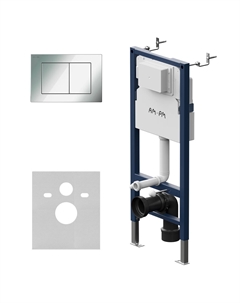 Инсталляция для подвесного унитаза PrimeFit I012709.0251 с клавишей PrimeFit L хром Am.pm.