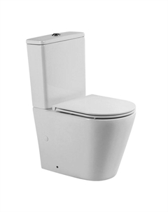 Унитаз-компакт Tornado Flay-Tor BB2149CP-TOR белый, с крышкой микролифт, с бачком Belbagno