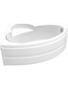 Акриловая ванна Сагра 160х100 В 00031 белая глянцевая, без гидромассажа, с каркасом и сливом, левая Bas