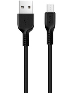 Кабель USB-Micro USB, 2A, 2м, черный HOCO X20 Flash (6957531068884) Hoco