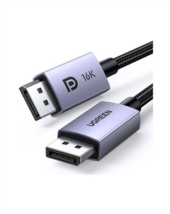Кабель DisplayPort (19M)-DisplayPort (19M) v2.1 4K/8K/16K, экранированный, 2 м, серый DP118 (15384) Ugreen
