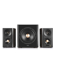 Акустика 2.1 Edifier S360DB, 150 Вт, Bluetooth, черный/коричневый