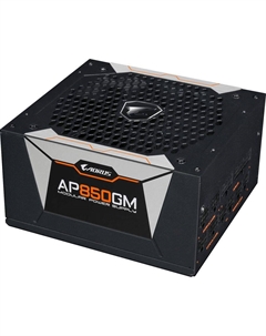 Блок питания 850 Вт ATX AORUS GP-AP850GM, 135 мм, 80 Plus Gold (28200-AP85GM-1EUR) Gigabyte