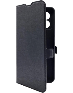 Чехол-книжка BoraSCO для смартфона Poco X6 Pro 5G, искусственная кожа/микрофибра, черный (72985) Borasco