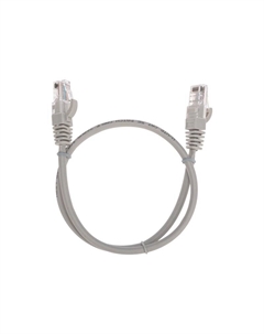 Патч-корд UTP кат.5e, 5 м, RJ45-RJ45, серый, CU, LSZH, (02-0100-5) Rexant