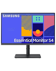 Монитор 23.8" Essential S24C430GAI IPS, 1920x1080 (16:9), 250кд/м2, 100 Гц, 4 мс, 178°/178°, VGA, HDMI, DisplayPort, USB-Hub, черный (LS24C430GAIXCI) Samsung