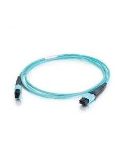 Патч-корд оптический, MPOM12/PC-MPOF12/PC, многомодовый, 50/125, OM3, 12 волокон, 1 м, бирюзовый (FHD-MC3-503-MPOM12/PS-MPOF12/PS-A-1M-LSZH-AQ) Hyperline