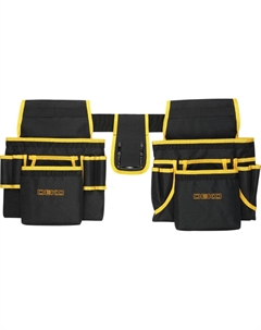 Сумка для инструментов M, отсеков: 7, черный/желтый (065-0801) Деко