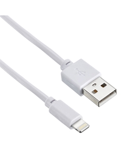 Кабель USB(Am)-Lightning 8-pin(M), 2А, 1.2 м, белый, Digma (LIGHT-1.2M-WH)
