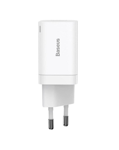 Сетевое зарядное устройство BASEUS Super Si Pro Quick Charger C+U 30W CCSUPP-E02 30 Вт, USB, EU, USB type-C, Quick Charge, PD, белый (CCSUPP-E02) Baseus