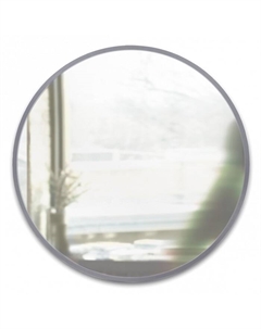 Зеркало настенное Ø 94 см серое Hub Umbra
