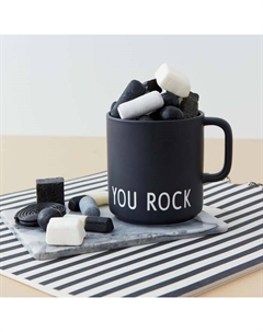 Кружка "You Rock" 0,25 л Black Favourite Design letters