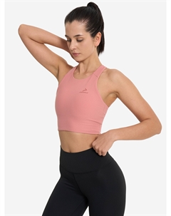 Топ бра спортивный HighFlow Yoga Longline, Розовый Demix