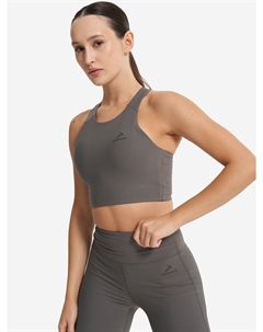 Топ бра спортивный HighFlow Yoga Longline, Серый Demix