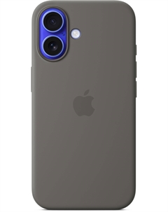 Чехол для iPhone 16 Silicone with MagSafe, серый Apple