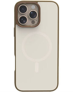 Чехол Matte Pure Glass MagSafe для iPhone 16 Pro Max, золотой Urr