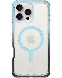 Чехол HYBRID R PRISM MagSafe для iPhone 16 Pro, голубой Itskins