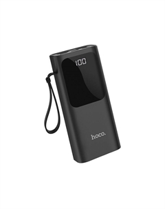 Внешний аккумулятор J41 Treasure 10000mAh 5V/2A (2xUSB) Micro USB/Type-C/Lightning (черный) Hoco