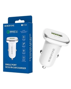 Автомобильное зарядное устройство BZ12A USB 18W (белый) Borofone