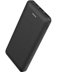 Универсальный внешний аккумулятор J48 10000mAh USBx2/ Micro USB/ Type-C (черный) Hoco