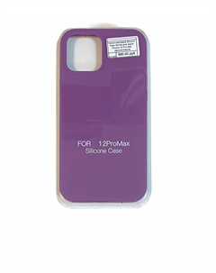 Чехол-накладка Silicone Case Series для Apple iPhone 12 Pro Max (фиолетовый) No name