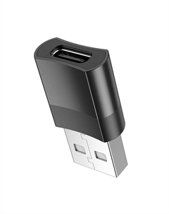 Адаптер UA17 USB 2.0/Type-C (черный) Hoco