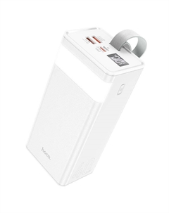 Внешний аккумулятор J86 40000mAh 2хUSB/Type-C/Micro-USB/LED-фонарик (белый) Hoco