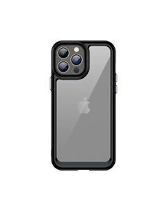 Чехол-накладка Comma Joy Elegant Anti-shock Case для iPhone 14 Pro пластик/силикон (прозрачно-черный) Comma,