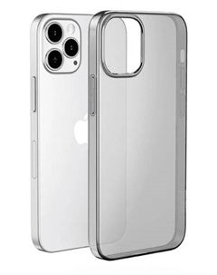 Чехол-накладка Hoco Light Series TPU для iPhone 15 Pro силиконовый (прозрачно-черный)