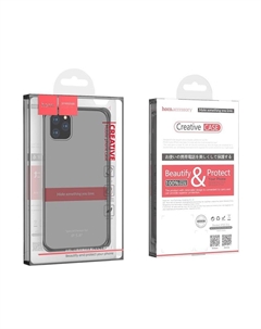 Чехол-накладка Hoco Thin Series high transparent PP для iPhone 12 Pro Max силикон (прозрачно-черный)