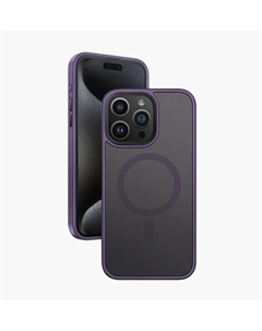 Чехол-накладка Keephone Magsafe Case для Apple iPhone 14 Pro пластиковый (фиолетовая рамка)