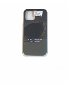 Чехол-накладка Silicone Case Series для Apple iPhone 12 Pro Max (черный) No name