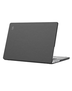 Чехол-накладка Leather Shield для Apple MacBook Pro 13 (2020-2022) искусственная кожа (черный) Wiwu
