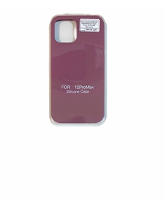 Чехол-накладка Silicone Case Series для Apple iPhone 12 Pro Max (бургунди) No name
