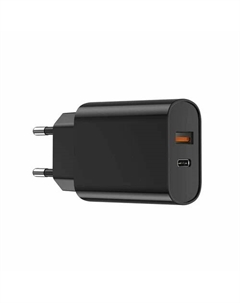 Сетевое зарядное устройство Quick 20W USB/Type-C (Wi-U002) (черный) Wiwu