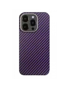 Чехол-накладка Kzdoo Mag Mars Magsafe для iPhone 14 Pro Max пластиковый (карбоновый фиолетовый)