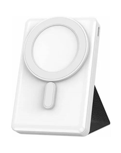 Внешний аккумулятор JC-20 MagSafe 10000mAh с подставкой (белый) Wiwu