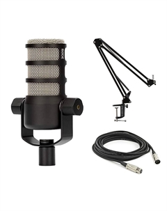 Микрофон для подкастов RODE PodMic, BOOMARM1, XLR, Cloth Rode