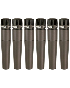 Микрофон Shure 6 Pack - Shure SM57 SM-57 Dunamic Microphones Mics