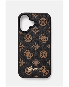 Чехол для телефона Guess iPhone 16 6.1, коричневый